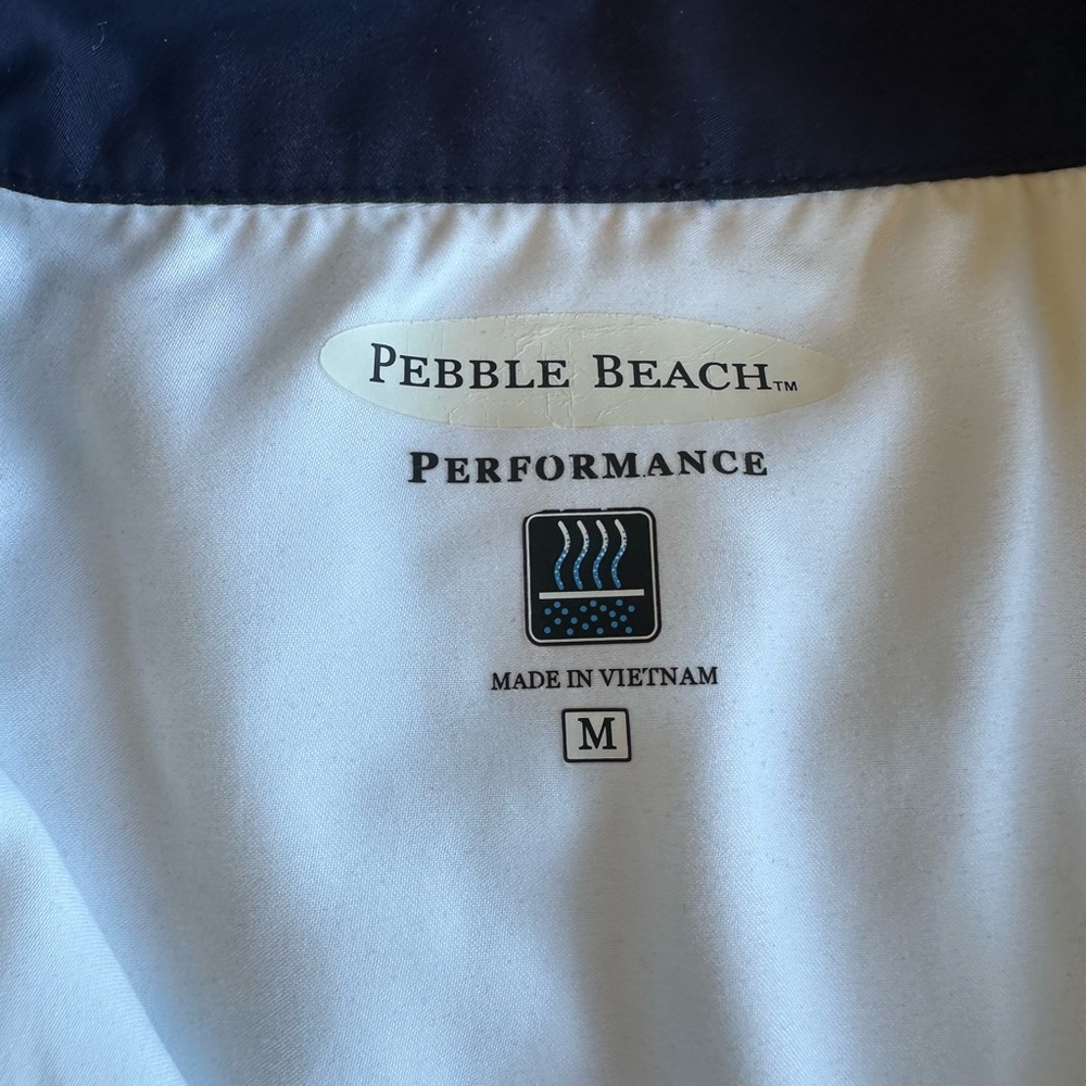 Pebble Beach Performance White Pullover Jacket Si… - image 3